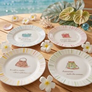 Rosanna "Accessories Make the Woman" Salad/Dessert Plates (Set of 4)